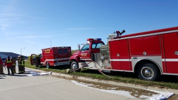 Holstein Fire and Ambulance trucks